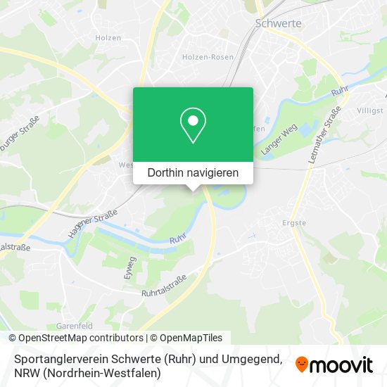 Sportanglerverein Schwerte (Ruhr) und Umgegend Karte