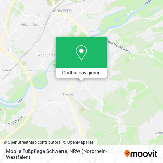 Mobile Fußpflege Schwerte Karte