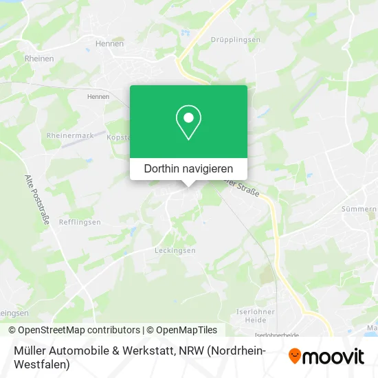 Müller Automobile & Werkstatt Karte