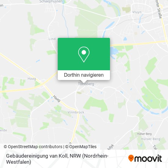 Gebäudereinigung van Koll Karte