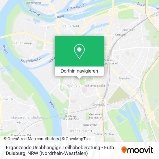 Ergänzende Unabhängige Teilhabeberatung - Eutb Duisburg Karte