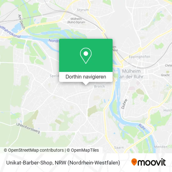 Unikat-Barber-Shop Karte