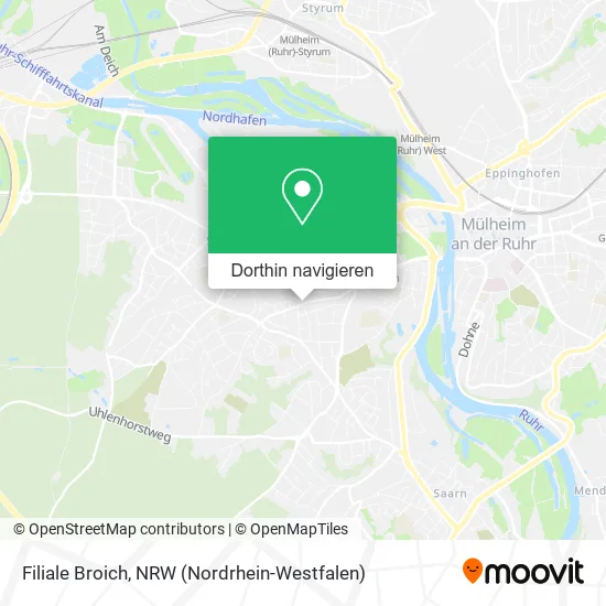 Filiale Broich Karte