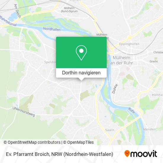 Ev. Pfarramt Broich Karte