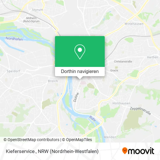 Kieferservice. Karte