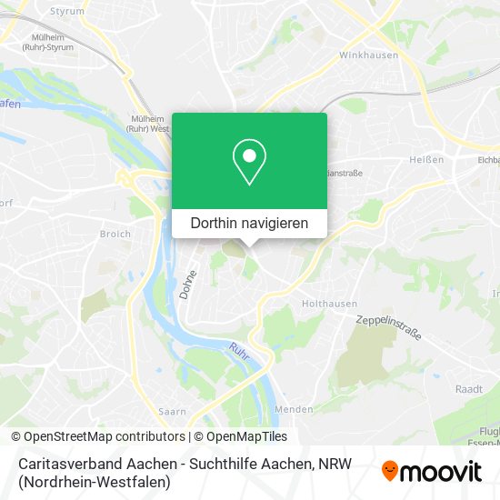 Caritasverband Aachen - Suchthilfe Aachen Karte