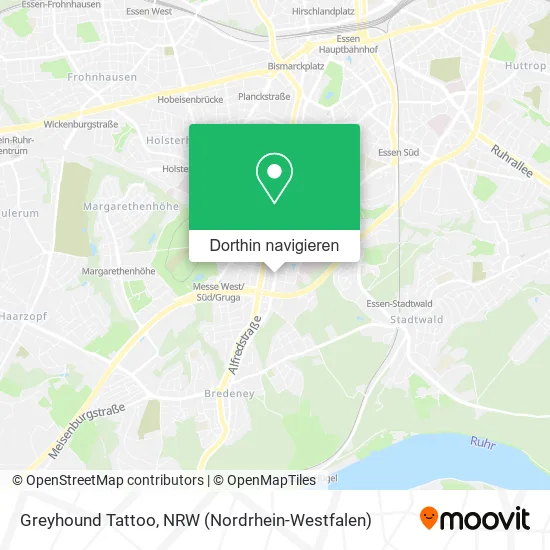 Greyhound Tattoo Karte