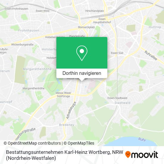 Bestattungsunternehmen Karl-Heinz Wortberg Karte