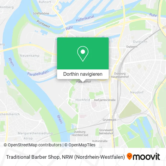 Traditional Barber Shop Karte