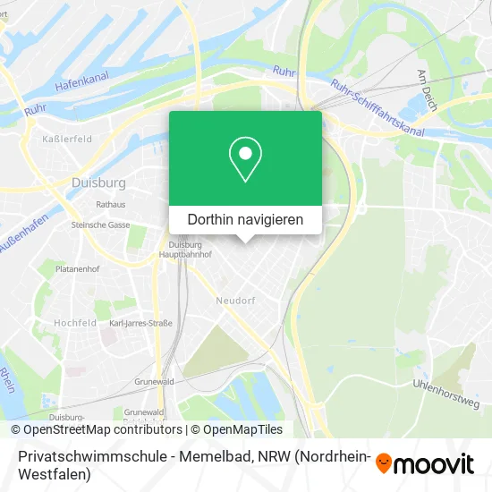 Privatschwimmschule - Memelbad Karte