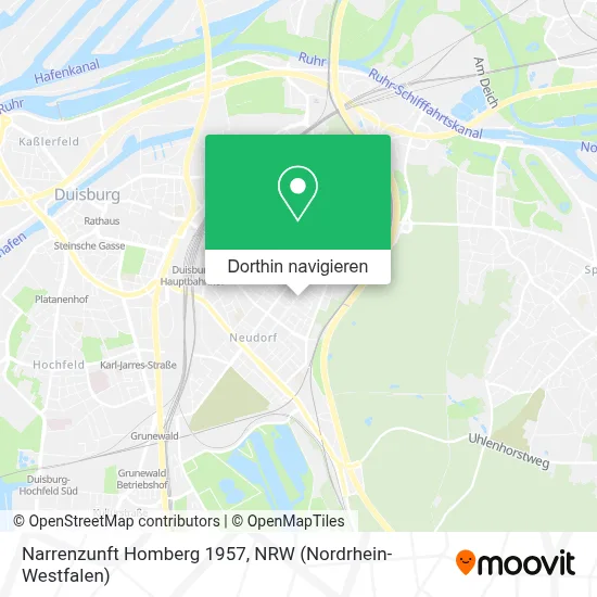 Narrenzunft Homberg 1957 Karte