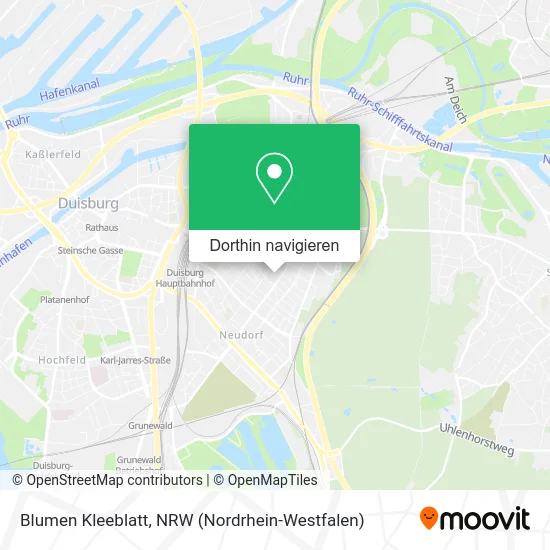 Blumen Kleeblatt Karte