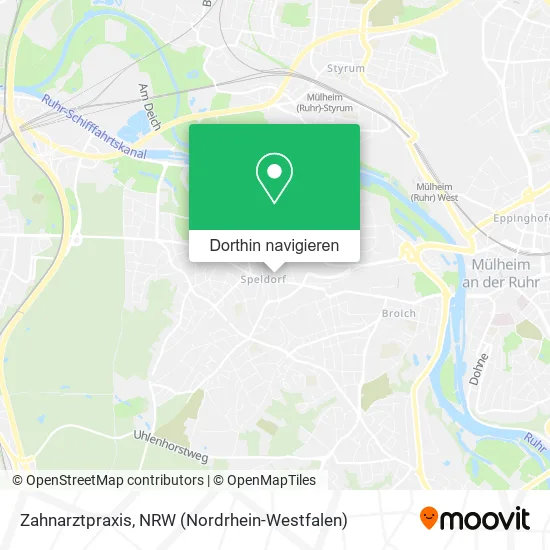 Zahnarztpraxis Karte