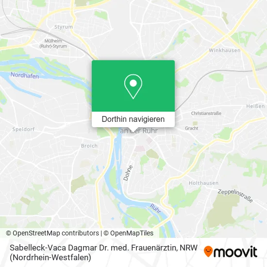 Sabelleck-Vaca Dagmar Dr. med. Frauenärztin Karte