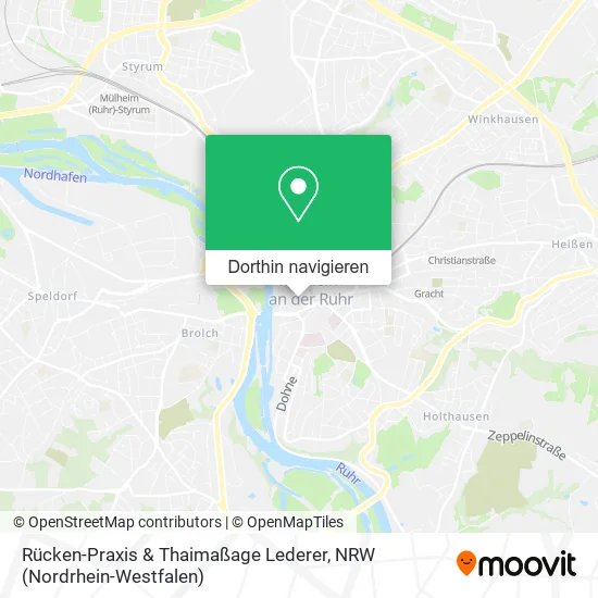 Rücken-Praxis & Thaimaßage Lederer Karte