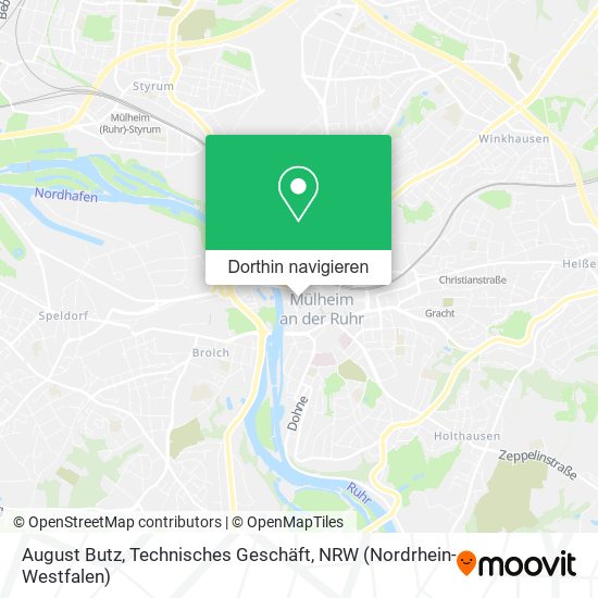 August Butz, Technisches Geschäft Karte