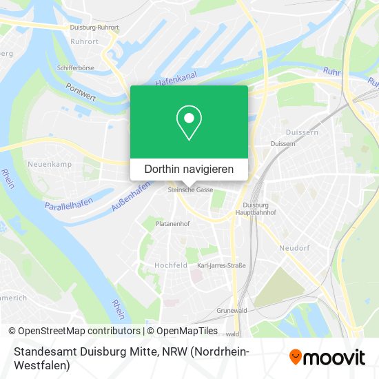 Standesamt Duisburg Mitte Karte