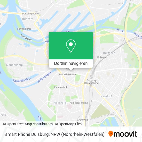 smart Phone Duisburg Karte