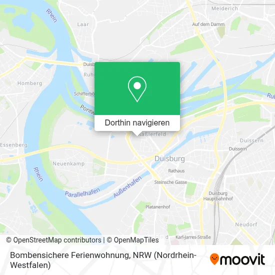 Bombensichere Ferienwohnung Karte