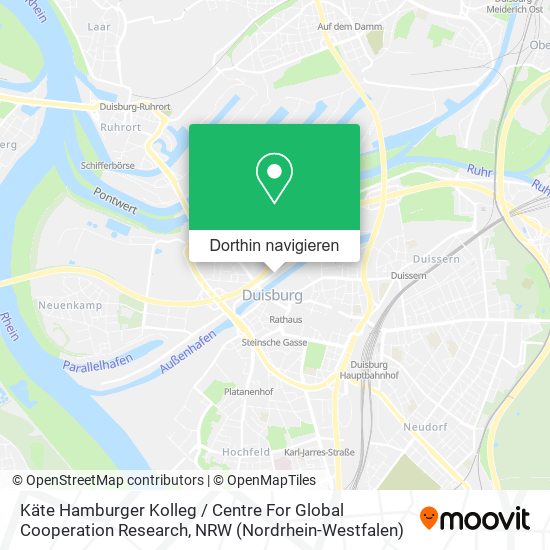 Käte Hamburger Kolleg / Centre For Global Cooperation Research Karte