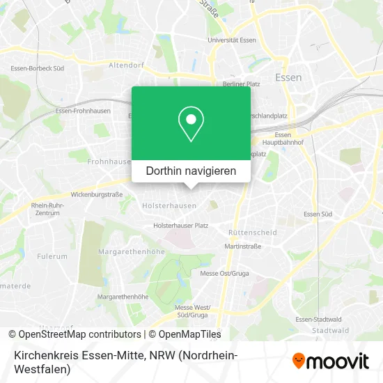 Kirchenkreis Essen-Mitte Karte