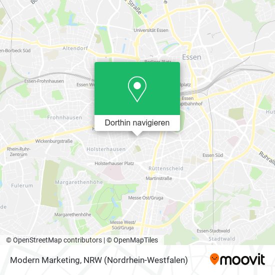 Modern Marketing Karte