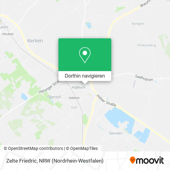 Zelte Friedric Karte