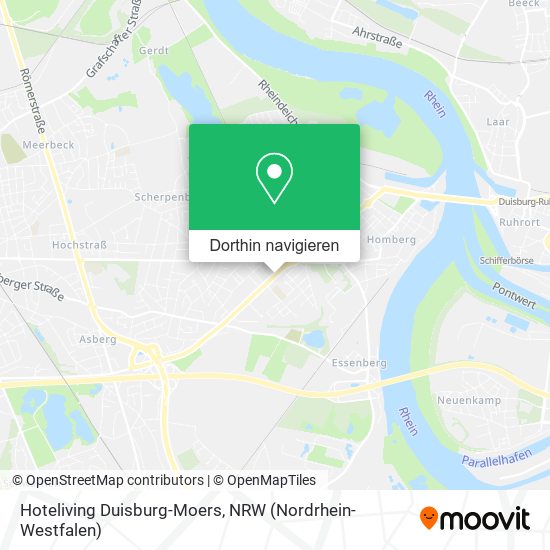 Hoteliving Duisburg-Moers Karte