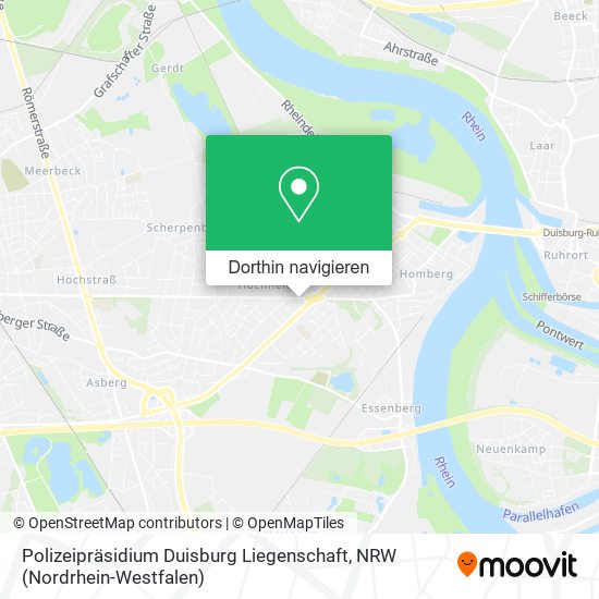 Polizeipräsidium Duisburg Liegenschaft Karte