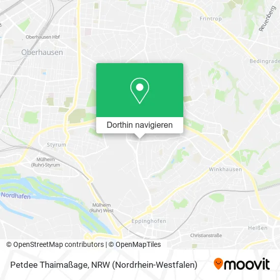 Petdee Thaimaßage Karte