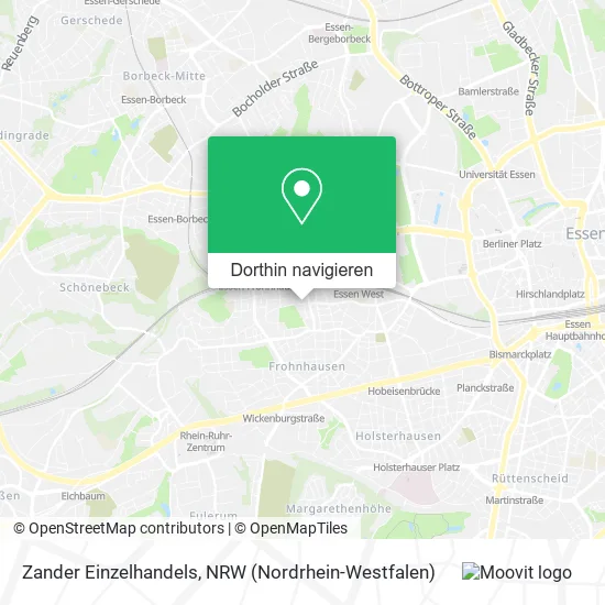 Zander Einzelhandels Karte