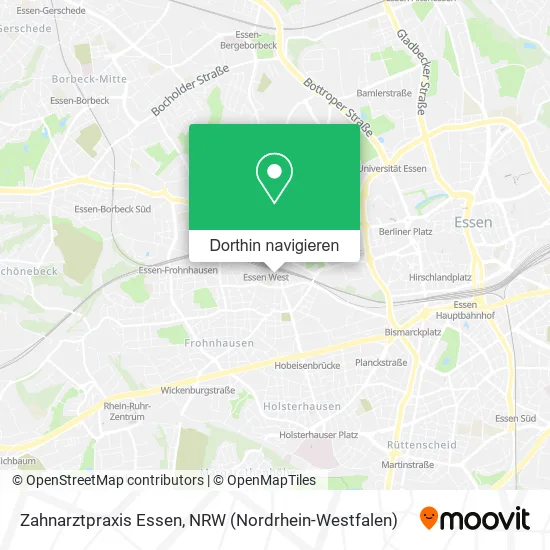 Zahnarztpraxis Essen Karte