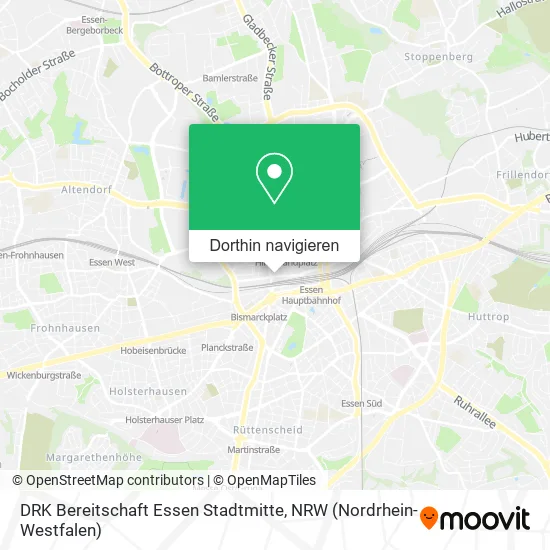 DRK Bereitschaft Essen Stadtmitte Karte