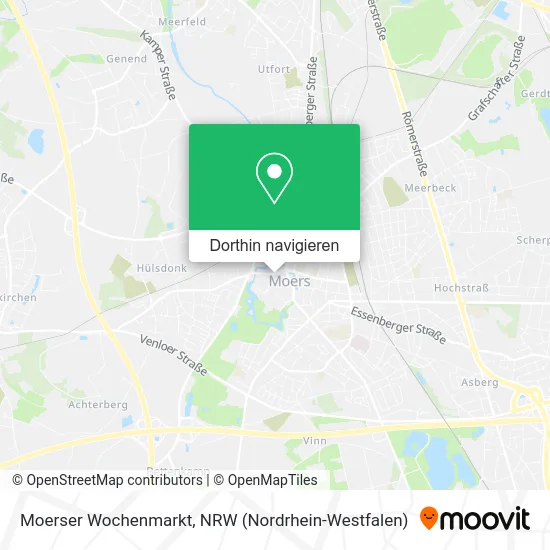 Moerser Wochenmarkt Karte