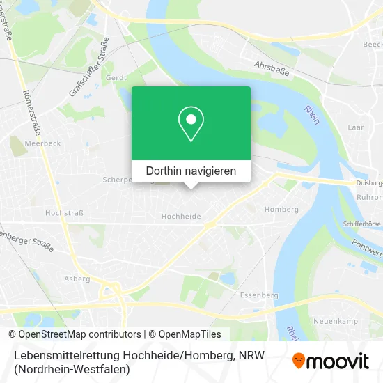 Lebensmittelrettung Hochheide / Homberg Karte