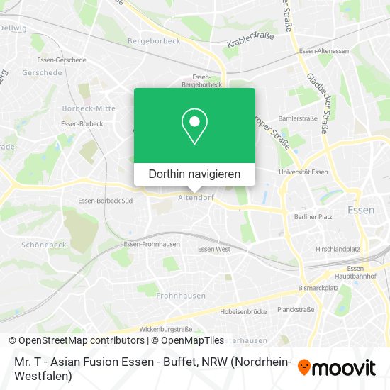 Mr. T - Asian Fusion Essen - Buffet Karte