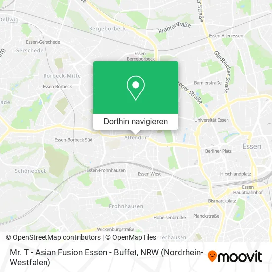 Mr. T - Asian Fusion Essen - Buffet Karte