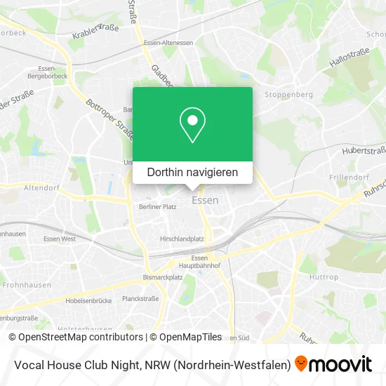 Vocal House Club Night Karte