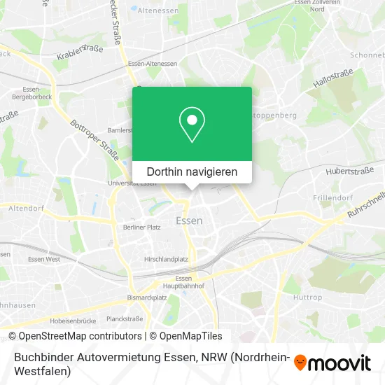 Buchbinder Autovermietung Essen Karte