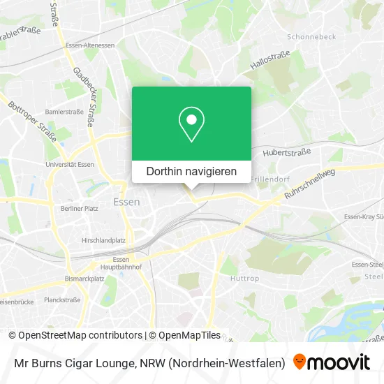 Mr Burns Cigar Lounge Karte