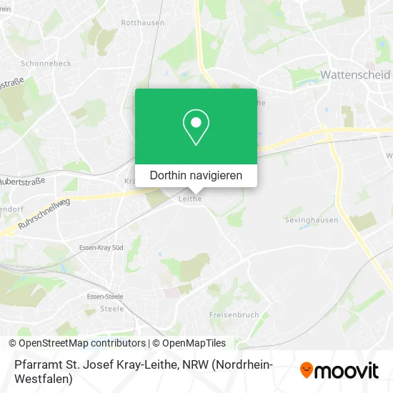 Pfarramt St. Josef Kray-Leithe Karte