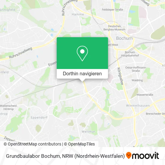 Grundbaulabor Bochum Karte