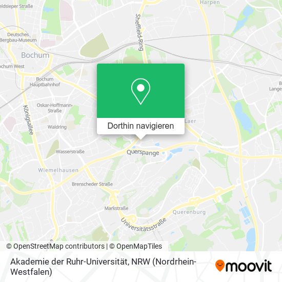 Akademie der Ruhr-Universität Karte