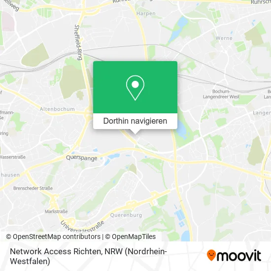 Network Access Richten Karte