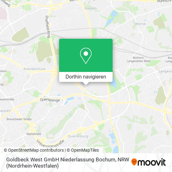 Goldbeck West GmbH Niederlassung Bochum Karte