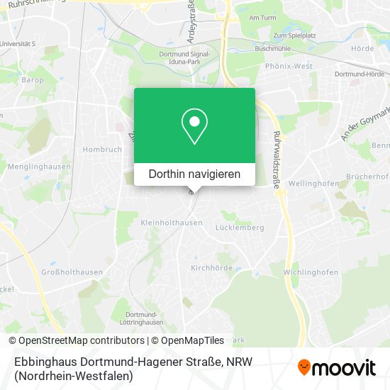 Ebbinghaus Dortmund-Hagener Straße Karte