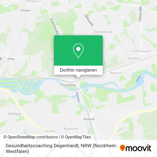 Gesundheitscoaching Degenhardt Karte