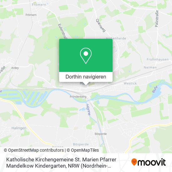 Katholische Kirchengemeine St. Marien Pfarrer Mandelkow Kindergarten Karte