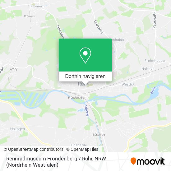 Rennradmuseum Fröndenberg / Ruhr Karte