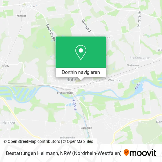 Bestattungen Hellmann Karte